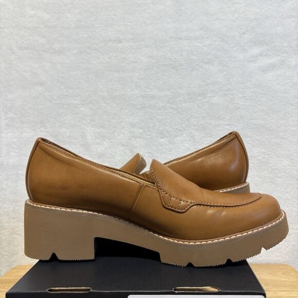 Naturalizer Women's Cabaret Slip On Lug Sole Loafer Shoe English Brown Size 7.5 - Picture 5 of 14